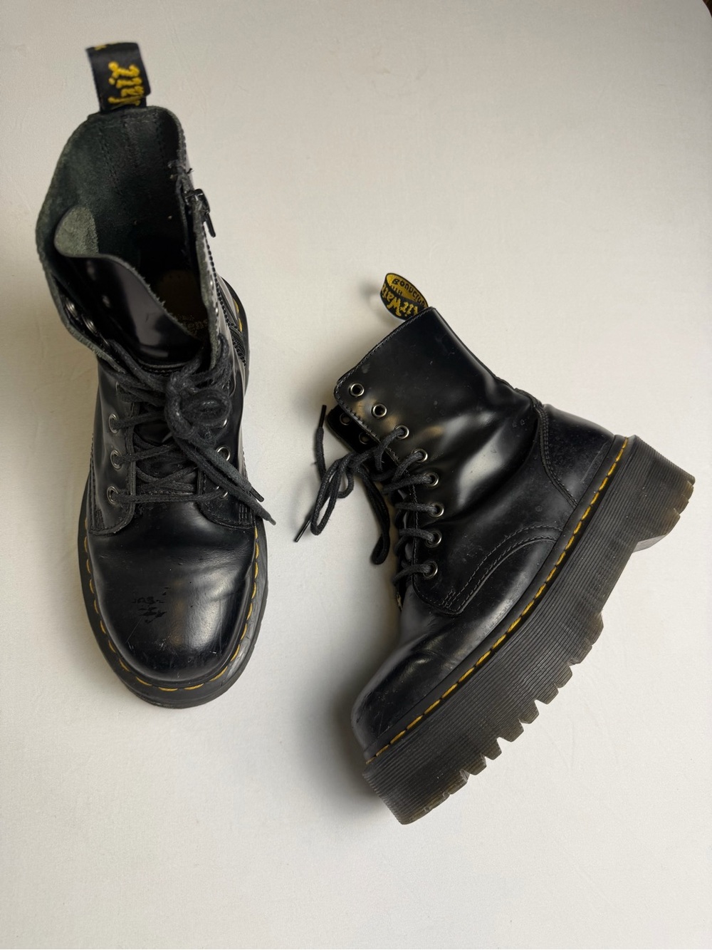 Dr. Marten Jadon platform lug some laced inside zip Boots size 7 women’s